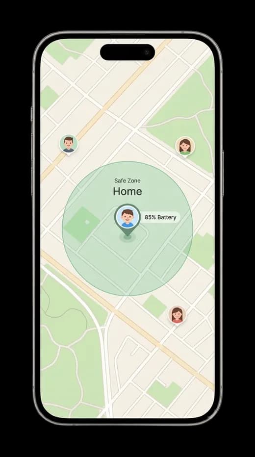 OKMOM App Interface on iPhone 15 Pro